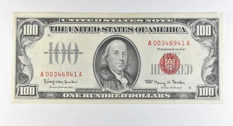 1966 $100 United States Note Red Seal *0310