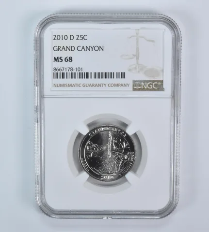 2010-D Washington Quarter ATB Grand Canyon MS68 NGC