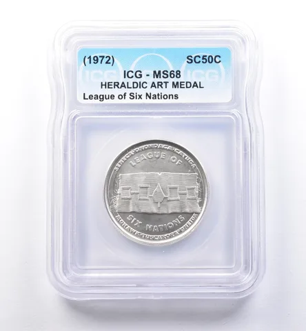 (1972) So Called Half Dollar League Of Six Nations MS68 ICG *8439