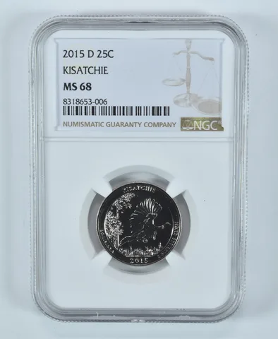 2015-D Washington Quarter Kisatchie America The Beautiful MS68 NGC
