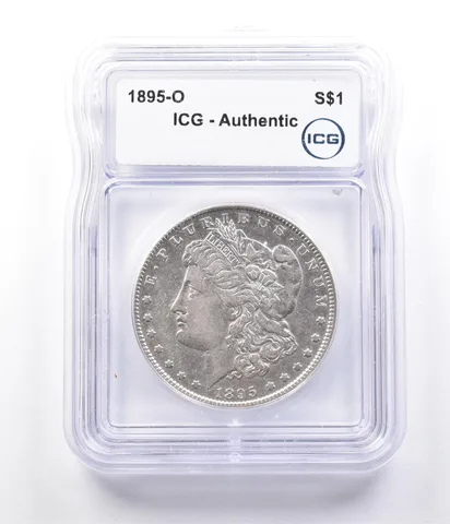 1895-O Morgan Silver Dollar Authentic ICG *2898
