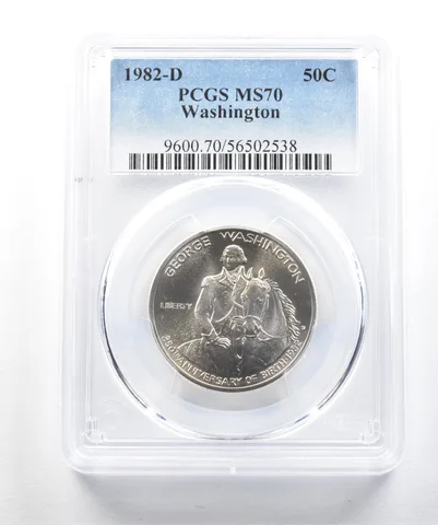 1982-D George Washington Commemorative Half Dollar MS70 PCGS