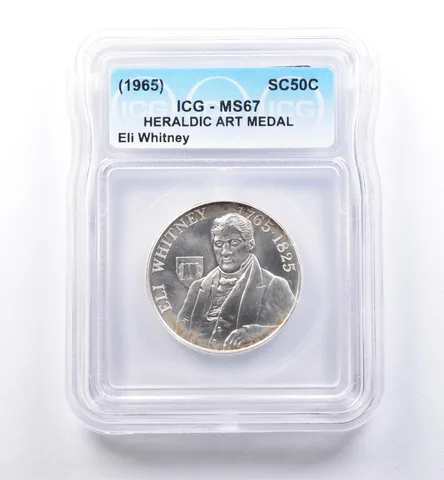 (1965) So Called Half Dollar Eli Whitney MS67 ICG *8424
