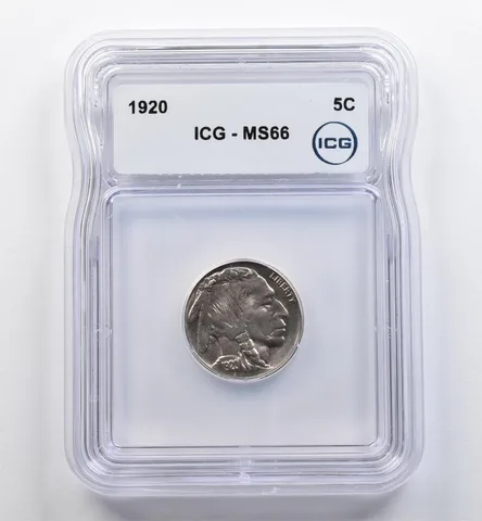 1920 Indian Head Buffalo Nickel MS66 ICG *9028