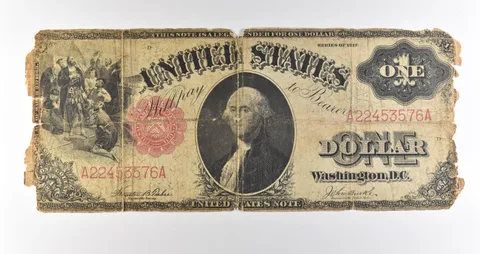 1917 $1 Legal Tender Red Seal Large Note Fr#36 *4677