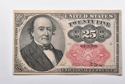 1874-G 25 Cents United States Fractional Currency *9541