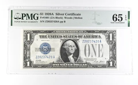 1928 A $1 Silver Certificate Fr#1601 Gem Unc 65 EPQ PMG *7032