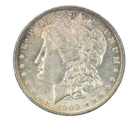 1902 Morgan Silver Dollar Peripheral Tone *0454