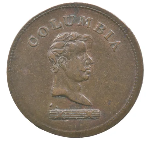(No Date) Columbia Cuartillo Bust R Small Head *7239