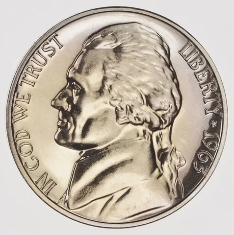 1963 Jefferson Nickel Proof