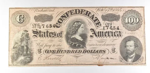 1864 $100 Confederate States Of America T-65 Large Note *8602