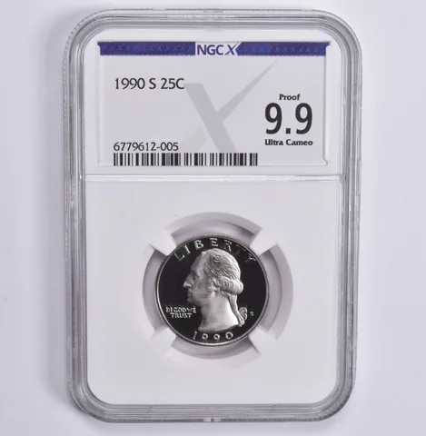 1990-S Washington Quarter Proof 9.9 UCAM NGC X NGCX