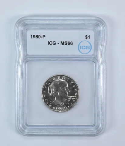 1980-P Susan B Anthony $1 MS66 ICG