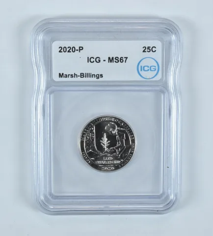 2020-P Washington Quarter ATB Marsh-Billings MS67 ICG