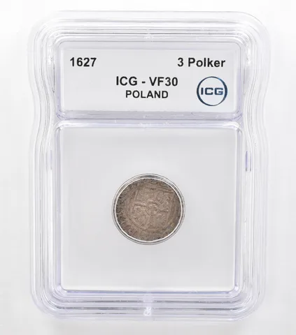 1627 Poland 3 Polker VF30 ICG Beautiful Tone *5737
