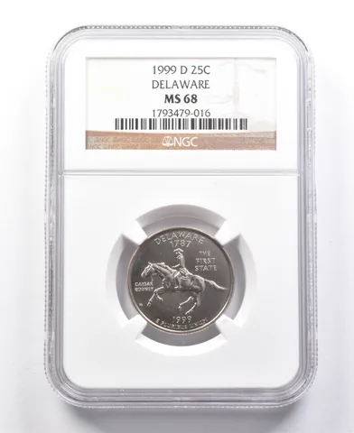 1999-D Washington State Quarter Delaware MS68 NGC *7713