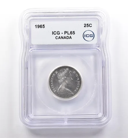 1965 Canada 25 Cents PL65 ICG *0238