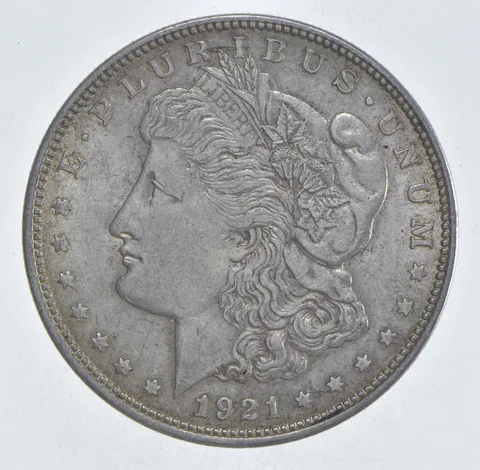 1921 Morgan Silver Dollar - Last Year Issue 90% $1 Bullion *501