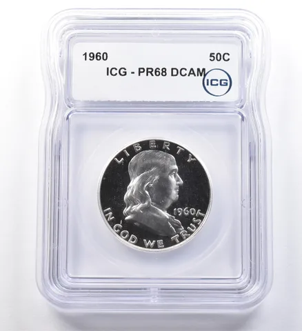 1960 Franklin Half Dollar PR68 DCAM ICG a2864