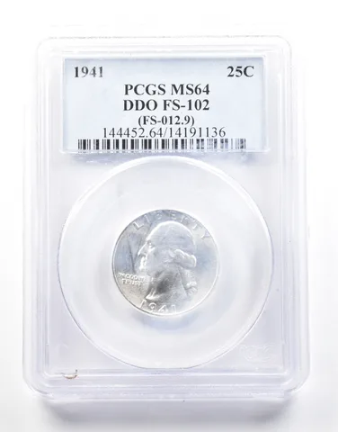 1941 Washington Quarter DDO FS-102 (FS-012.9) MS64 PCGS *2146