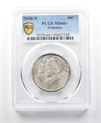 1936-S Arkansas Commemorative Half Dollar MS66+ PCGS PQ *1130