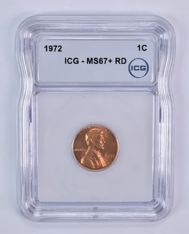 1972 Lincoln Memorial Cent MS67+ RD ICG
