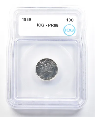 1939 Mercury Dime PR68 ICG *0728