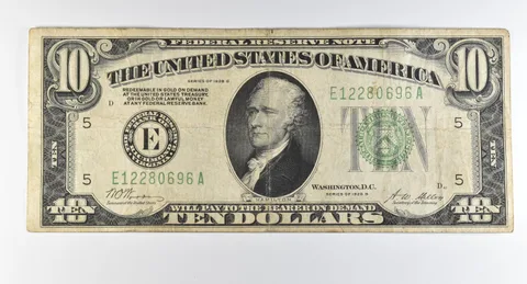 1928 B $10 Richmond VA FRN Green Seal Gold Certificate *0338