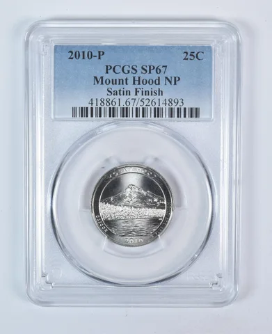 2010-P Washington Quarter ATB Mount Hood Satin Finish SP67 PCGS