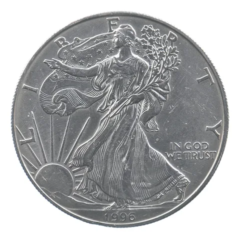 Rarest 1996 American Silver Eagle - Key Date - Rare LOW MINTAGE *704