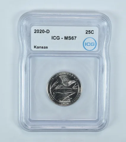 2020-D Washington Quarter ATB Tallgrass Prairie MS67 ICG