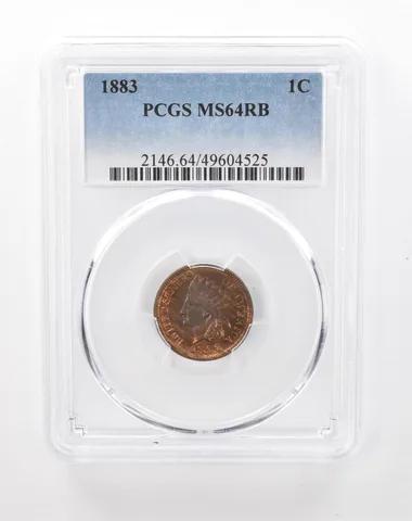 1883 Indian Head Cent MS64 RB PCGS Beautiful Tone *0821