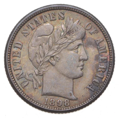 1898-O Barber Dime *9738