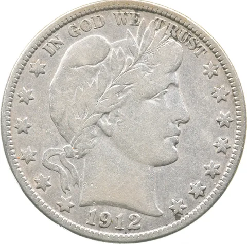 1912-D Barber Half Dollar a8154