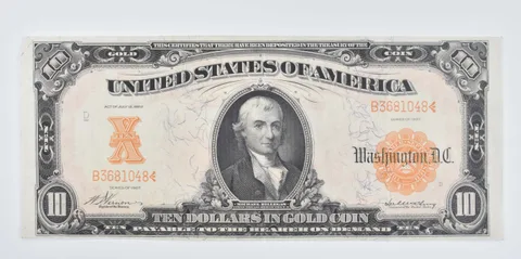 1907 $10 United States Gold Certificate - Large Note *8054