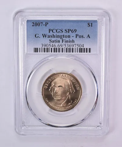 2007-P Presidential $1 George Washington Satin Finish SP69 PCGS