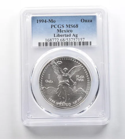 1994 Mo Mexico 1 Onza Silver Libertad MS68 PCGS *1013