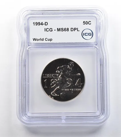 1994-D World Cup Commemorative Half Dollar MS68 DPL ICG *5424
