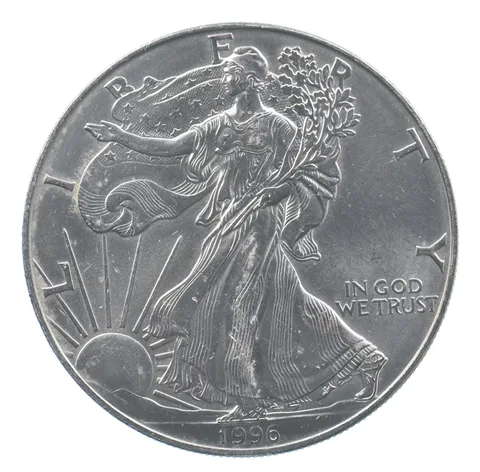 Rarest 1996 American Silver Eagle - Key Date - Rare LOW MINTAGE *714