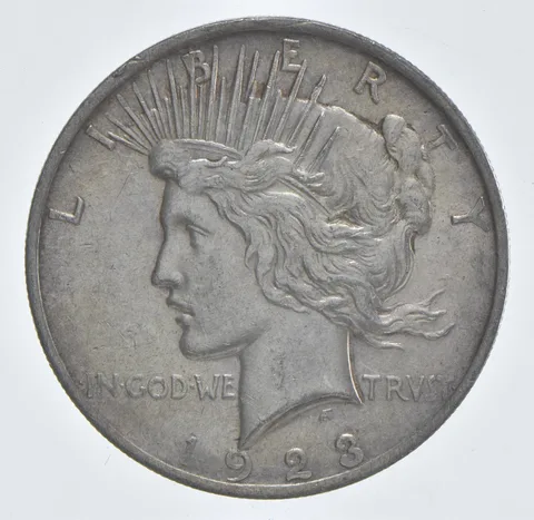 Better - 1923 Peace Silver Dollar - 90% US Coin *683