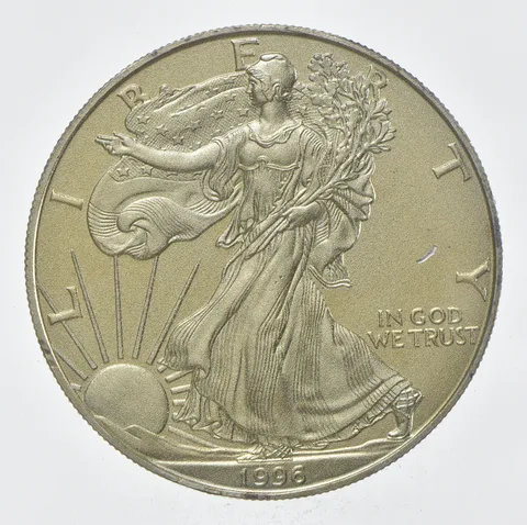 Rarest 1996 American Silver Eagle - Key Date - Rare LOW MINTAGE *336