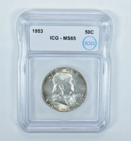 1953 Franklin Half Dollar MS65 ICG
