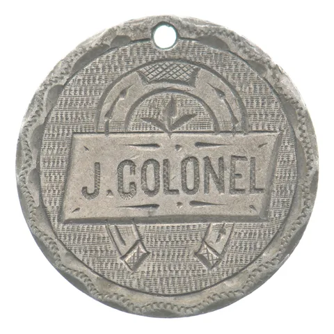 1875 Seated Liberty Dime Love Token Victorian J Colonel *5512