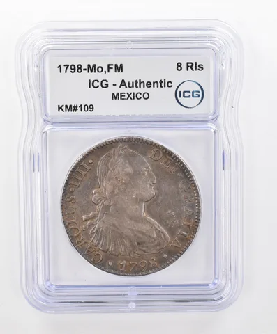 1798 Mo FM Mexico 8 Reales KM#109 Authentic ICG Beautiful Tone *2803