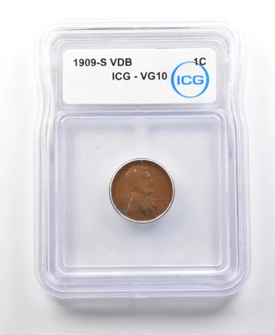 1909-S VDB Lincoln Wheat Cent VG10 ICG *1085