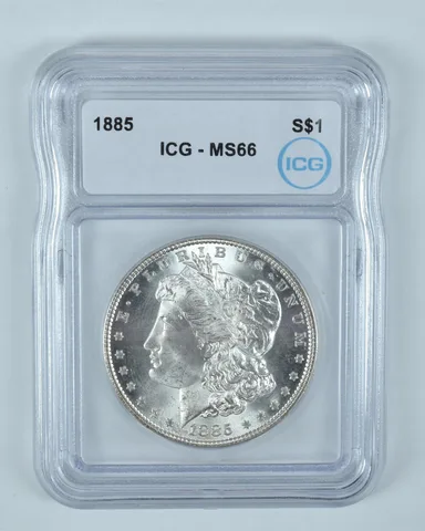 1885 Morgan Silver Dollar MS66 ICG