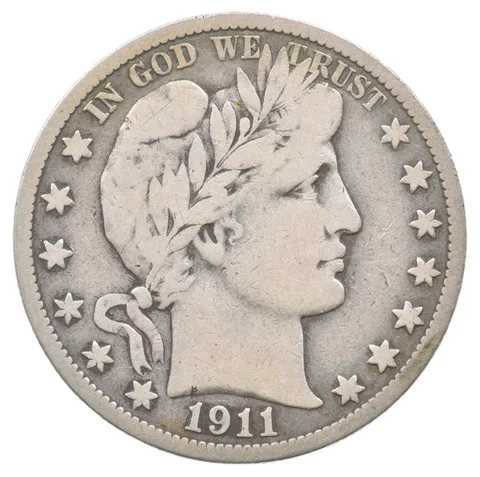 1911-S Barber Half Dollar *7082