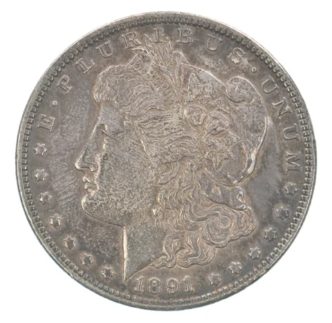 1891-CC Morgan Silver Dollar Beautiful Tone *3194