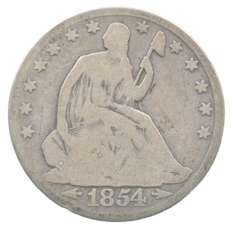 1854-O Seated Liberty Half Dollar Arrows *4805
