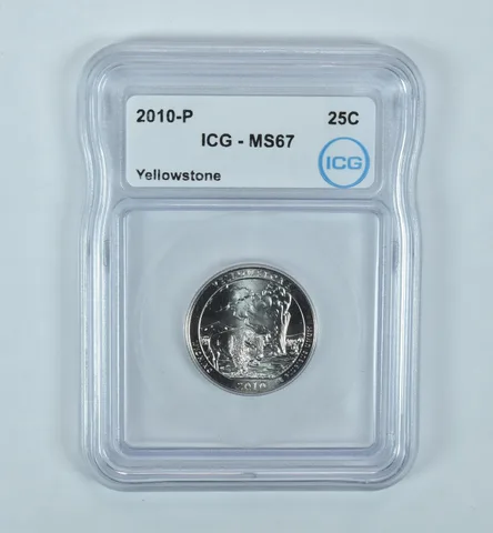 2010-P Washington Quarter ATB Yellowstone MS67 ICG